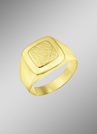 Herenring goud 375/-