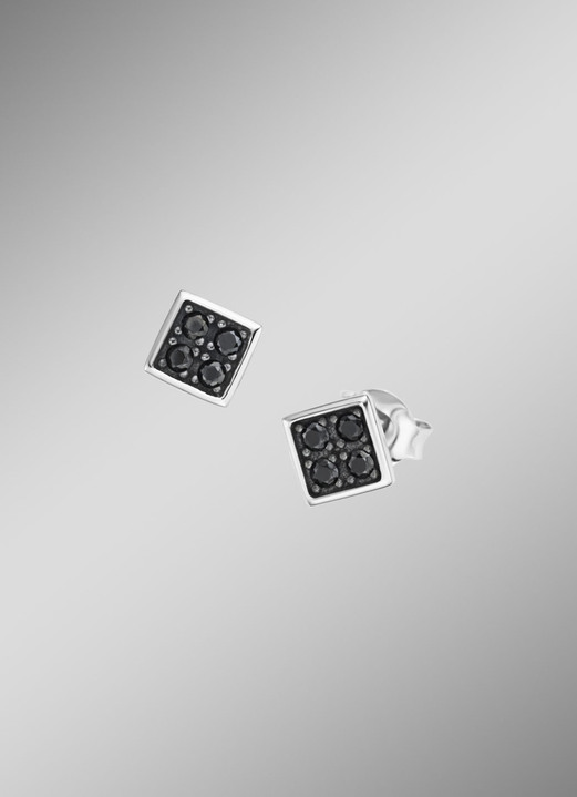 Herren-Modeschmuck - Ohrstecker Silber 925/-, in Farbe  Ansicht 1