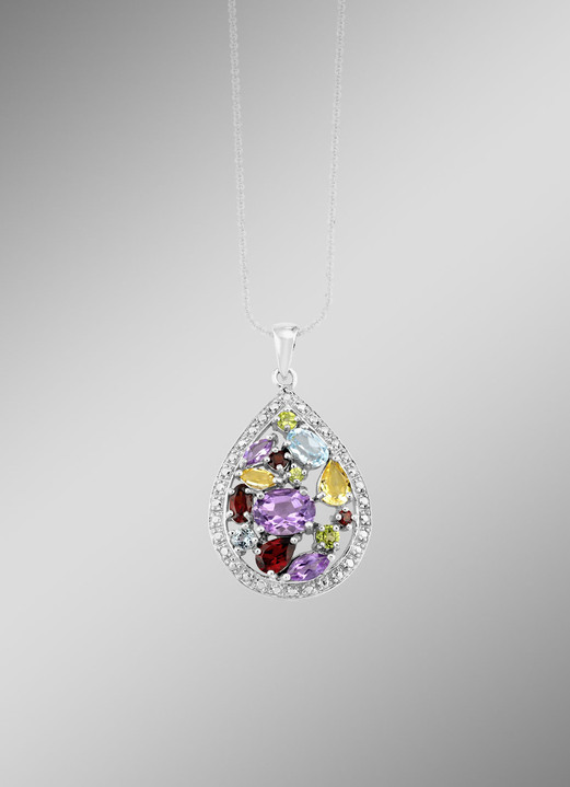 Hangers - Tijdloze schoonheid: bezet met diamanten en edelstenen, in Farbe , in Ausführung Kettinghanger Ansicht 1