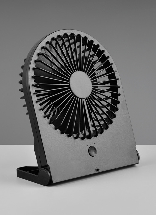Koelen & verwarmen - Tafelventilator, in Farbe SCHWARZ Ansicht 1