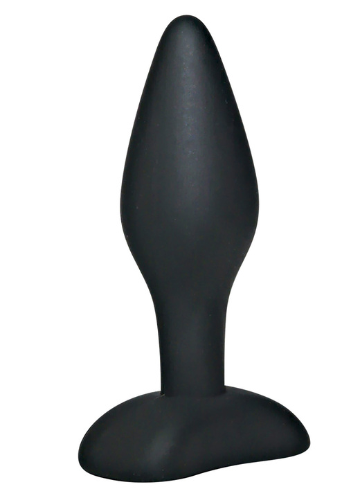 Erotiek - Fluweelzachte buttplug klein van Black Velvets, in Farbe SCHWARZ