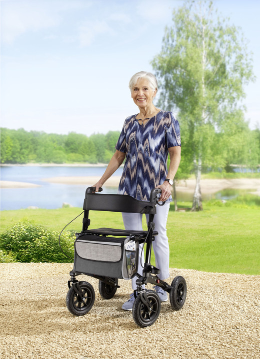 Rollators & rolstoelen - buiten rollator, in Farbe SCHWARZ Ansicht 1