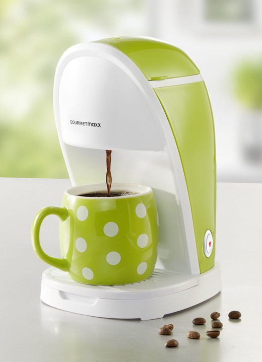 Koffie- & thee - 1-kops koffiezetapparaat voor snel koffiegenot, in Farbe GRÜN Ansicht 1