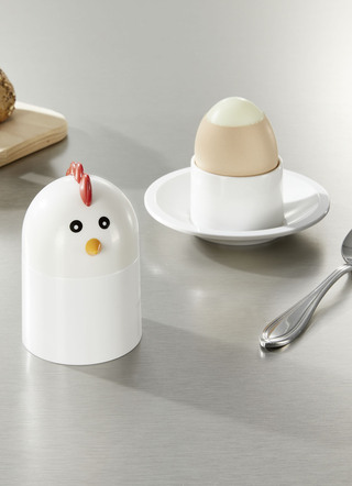 3-in-1 eiertopper, eierdopje en warmer