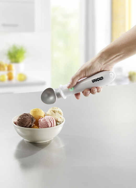 Keukenhulpjes - Verwarmde ijsschep, in Farbe WEISS