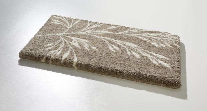 Grund - Vorleger halbrund, in Größe 100 (Vorleger halbrund, 50/ 80 cm) bis 112 (WC-Deckelbezug, 47/ 50 cm), in Farbe TAUPE Ansicht 1