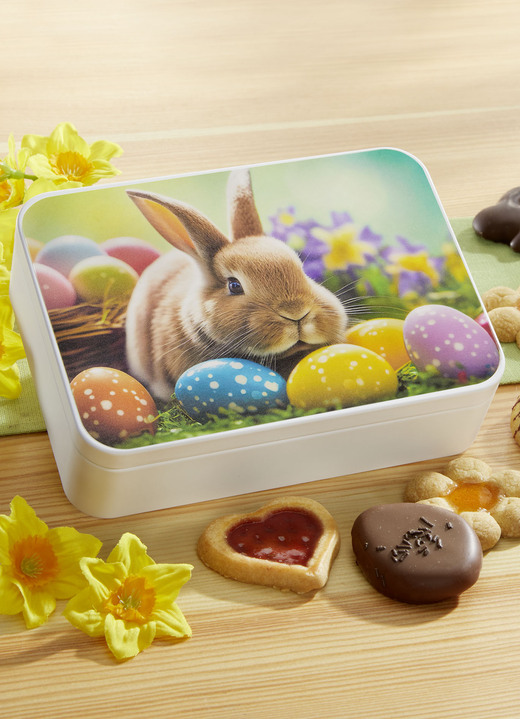 - Oster-Dose Osterhase 100g, in Farbe BUNT