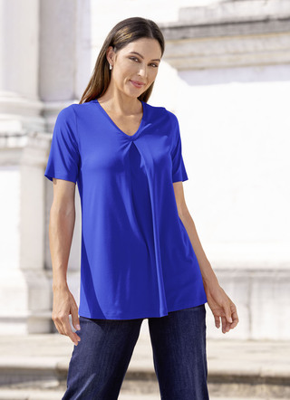 Shirt met boxplooi in 2 kleuren