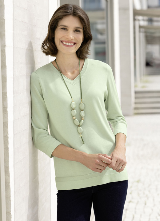 Pullover & Strickmode - Pullover, in Größe 036 bis 052, in Farbe LINDGRÜN