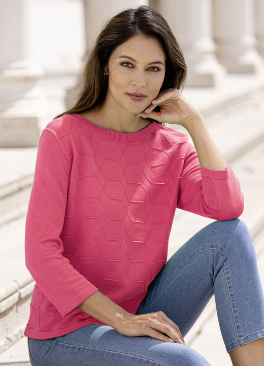Basics - Pullover, in Größe 036 bis 052, in Farbe KORALLE Ansicht 1