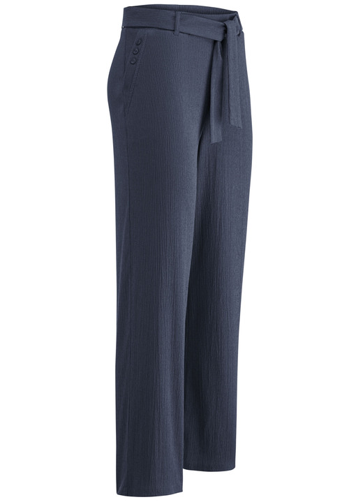 Broeken met elastische band - Broek met afneembare strikbanden Broeken met elastische band - Broek met afneembare strikbanden, in Größe 018 bis 054, in Farbe MARINE