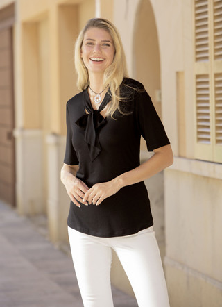 Combinatie sterke shirt-tuniek