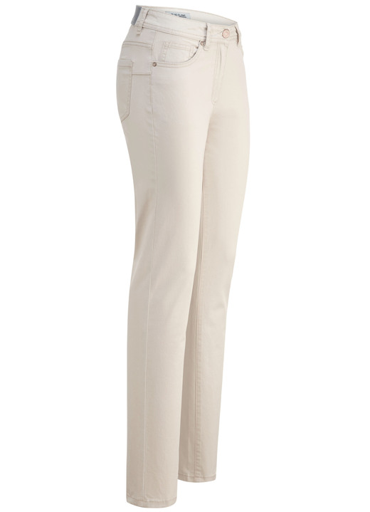 Hosen mit Knopf- und Reißverschluss - Jeans, in Größe 018 bis 052, in Farbe BEIGE Ansicht 1