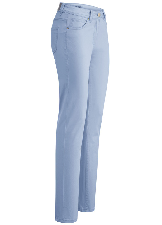 Hosen mit Knopf- und Reißverschluss - Jeans, in Größe 018 bis 052, in Farbe HELLBLAU Ansicht 1