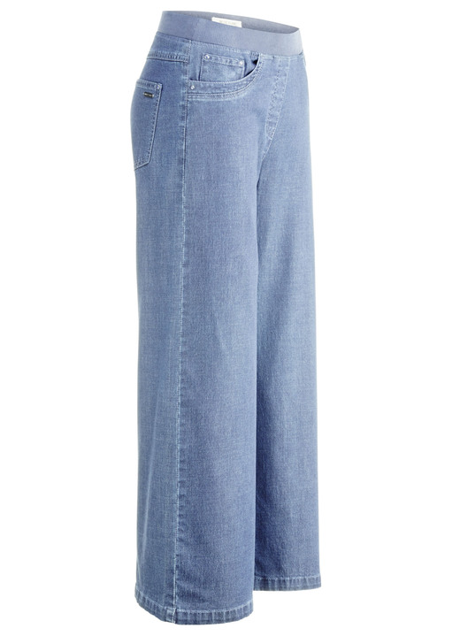 Culotten - Culottes in 5-pocketsmodel Culotten - Culottes in 5-pocketsmodel, in Größe 018 bis 052, in Farbe HELLBLAU