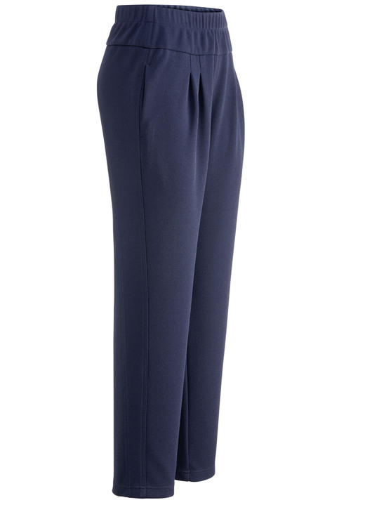 Broeken met elastische band - Broek in een comfortabel pull-on-model Broeken met elastische band - Broek in een comfortabel pull-on-model, in Größe 018 bis 052, in Farbe MARINE