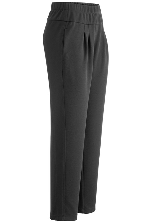 Broeken met elastische band - Broek in een comfortabel pull-on-model Broeken met elastische band - Broek in een comfortabel pull-on-model, in Größe 018 bis 052, in Farbe SCHWARZ