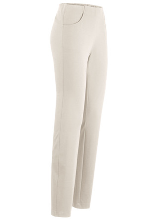 Broek met uitgesneden tailleband