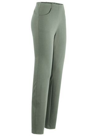 Broek met uitgesneden tailleband