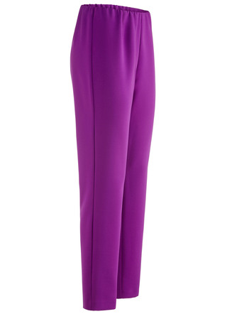 Enkellange broek met een uitgesneden tailleband