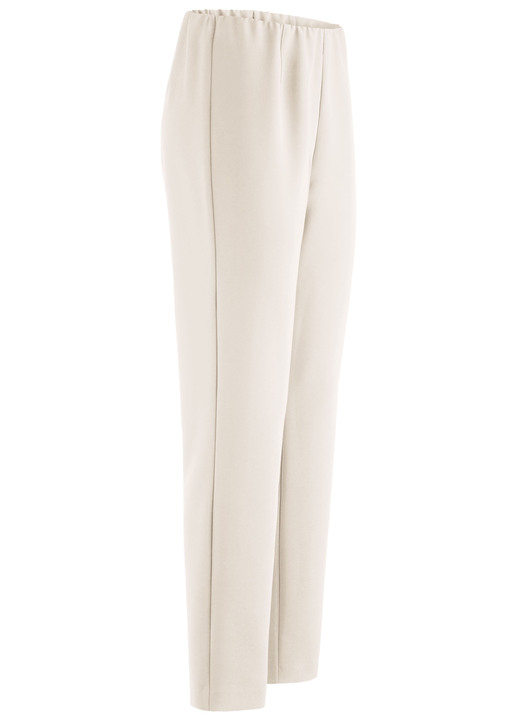 Broeken met elastische band - Enkellange broek met een getailleerde tailleband Broeken met elastische band - Enkellange broek met een getailleerde tailleband, in Größe 018 bis 052, in Farbe BEIGE
