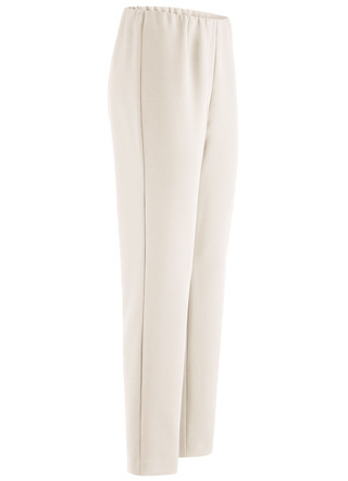 Enkellange broek met een uitgesneden tailleband