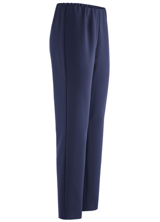 Enkellange broek met een uitgesneden tailleband