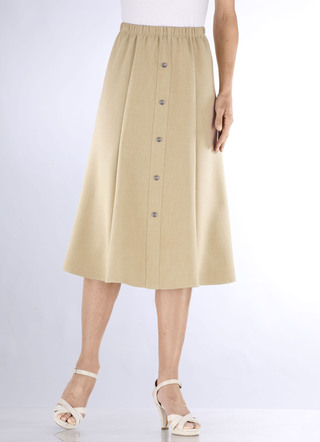 Rok met decoratieve knoopsluiting
