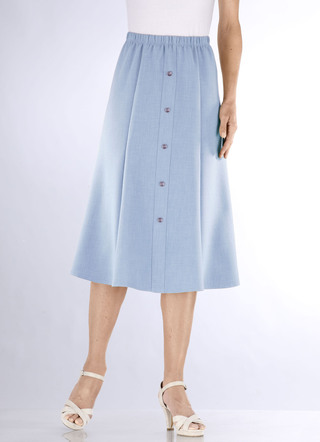 Rok met decoratieve knoopsluiting