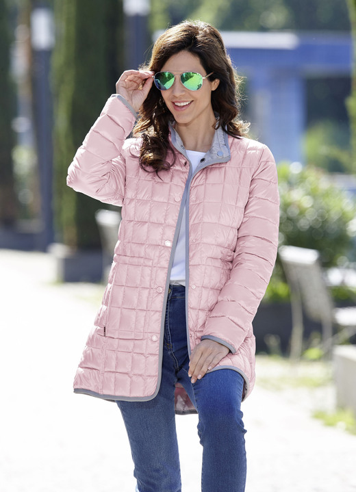 Kurz - Funktions-Wendejacke Kurz - Funktions-Wendejacke, in Größe 036 bis 054, in Farbe ROSÉ-SILBERGRAU