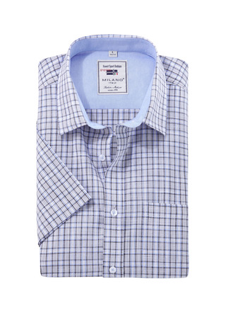 Geruit "Milano Italy" shirt in 4 kleuren