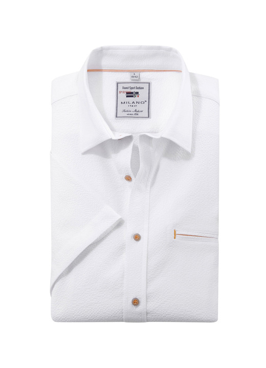 Kurzarm - Hemd, in Größe 3XL(47/48) bis XXL(45/46), in Farbe WEISS Ansicht 1