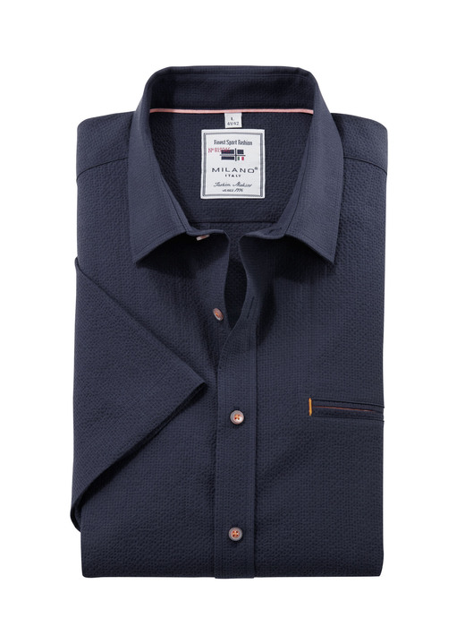 Korte mouw - Seersucker shirt van Korte mouw - Seersucker shirt van