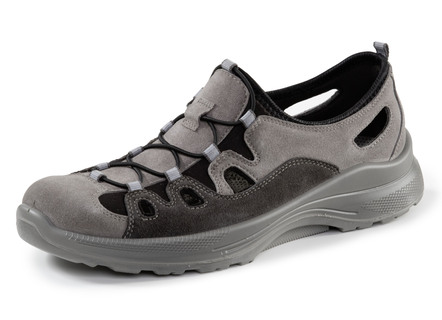 GINO GALANTE pantoffels met elastische decoratieve vetersluiting