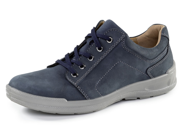 Instappers & veterschoenen - GINO GALANTE veterschoen gemaakt van het beste rundnubuckleer, in Größe 040 bis 050, in Farbe MARIENE Ansicht 1