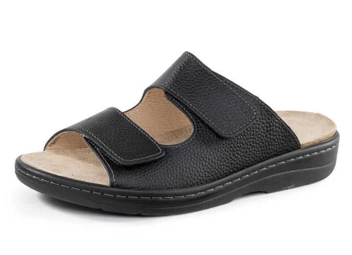 Sandalen & Pantoletten - Pantoletten, in Größe 040 bis 047, in Farbe SCHWARZ Ansicht 1