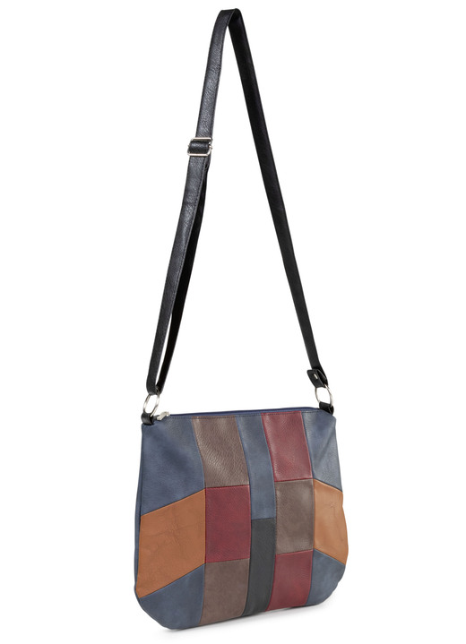 Tassen - Tasche aus weichem Synthetikmaterial, in Farbe JEANS-BUNT Ansicht 1