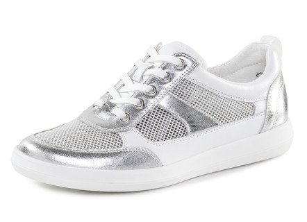 ELENA EDEN sneakers van nappaleer en luchtig textiel in mesh-look