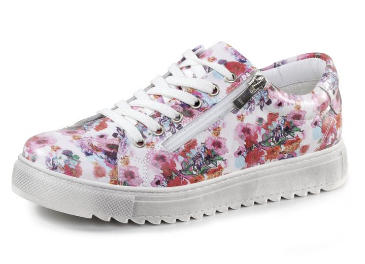 Slipper & Schnürschuhe - Sneaker, in Größe 036 bis 042, in Farbe WEISS-PINK Ansicht 1