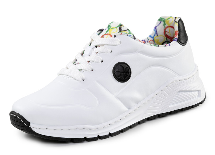 Slipper & Schnürschuhe - Sneaker, in Größe 036 bis 042, in Farbe WEISS-SCHWARZ Ansicht 1