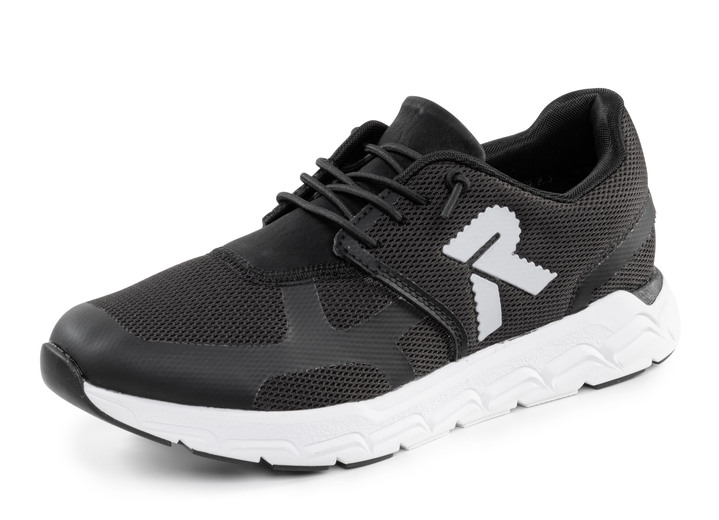 Instappers & veterschoenen - Rieker sneaker gemaakt van gedeeltelijk gecoat mesh-materiaal, in Größe 036 bis 043, in Farbe SCHWARZ Ansicht 1