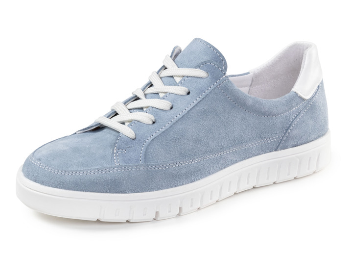 Instappers & veterschoenen - ELENA EDEN veterschoenen gemaakt van suède, in Größe 036 bis 042, in Farbe BLEU Ansicht 1