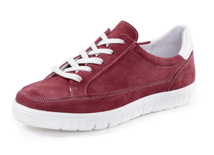 Instappers & veterschoenen - ELENA EDEN veterschoenen gemaakt van suède, in Größe 036 bis 042, in Farbe ROOD Ansicht 1