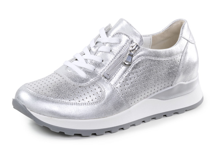 Slipper & Schnürschuhe - Sneaker, in Größe 3 1/2 bis 8, in Farbe SILBER Ansicht 1