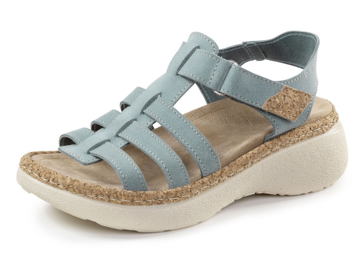 Sandaletten & Pantoletten - Sandalen, in Größe 036 bis 042, in Farbe BLEU Ansicht 1