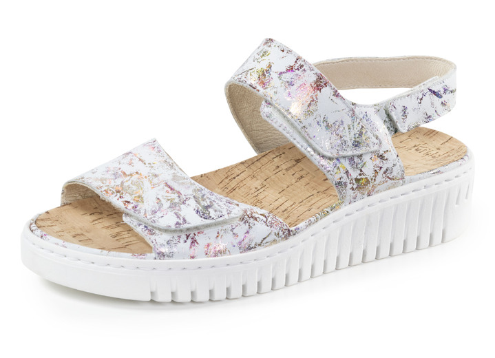 Sandaletten & Pantoletten - Sandalen, in Größe 3 1/2 bis 8, in Farbe ECRU-BUNT Ansicht 1