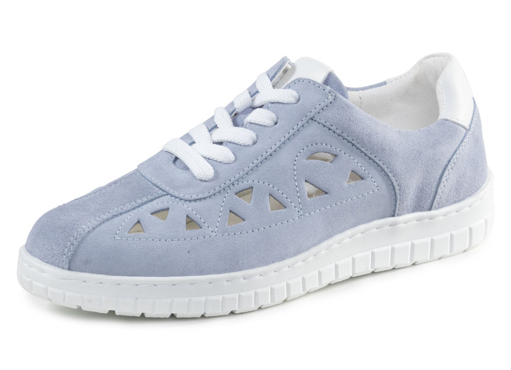 Slipper & Schnürschuhe - Sneaker, in Größe 036 bis 042, in Farbe LAVENDEL-WEISS Ansicht 1