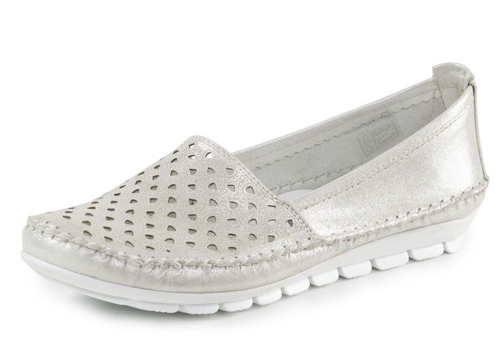 Slipper & Schnürschuhe - Slipper, in Größe 036 bis 042, in Farbe MATTSILBER Ansicht 1