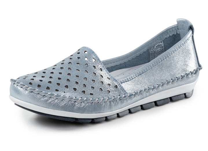 Schuhe - Slipper, in Größe 036 bis 042, in Farbe JEANSBLEU Ansicht 1