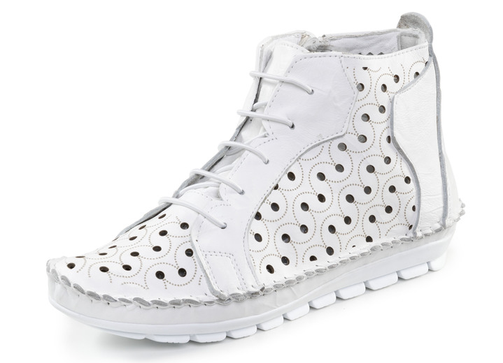 Stiefel & Stiefeletten - Booties, in Größe 036 bis 042, in Farbe WEISS Ansicht 1